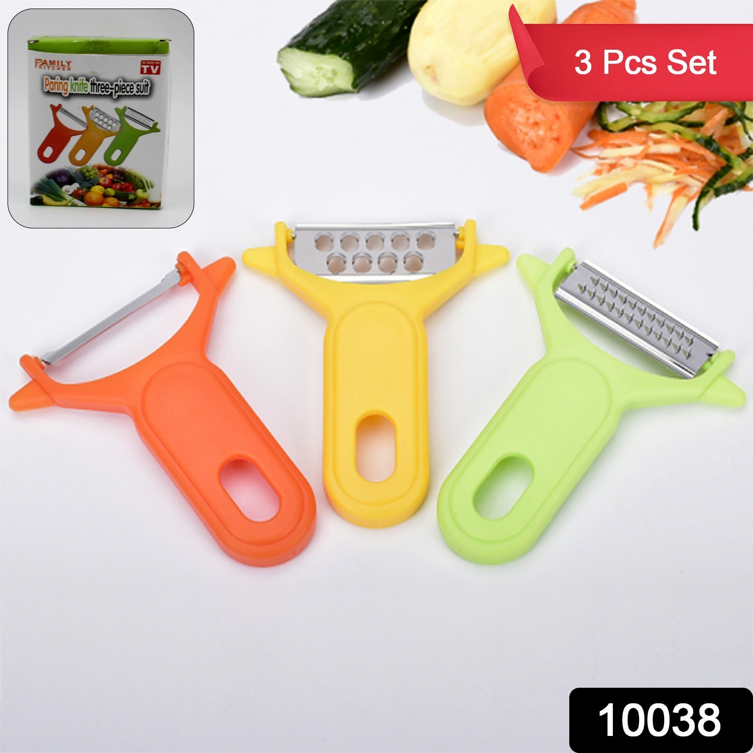 Peeler Slicers Shredders for Fruits and Vegetables, Cutter, Grater Kitchen Helper, Potato Fruits Peeler, Stainless Steel Sharp Blade with Non-Slip Handle (3 Pcs Set) Peeler Slicers Shredders for Fruits and Vegetables, Cutter, Grater Kitchen Helper, Potato Fruits Peeler, Stainless Steel Sharp Blade with Non-Slip Handle (3 Pcs Set)